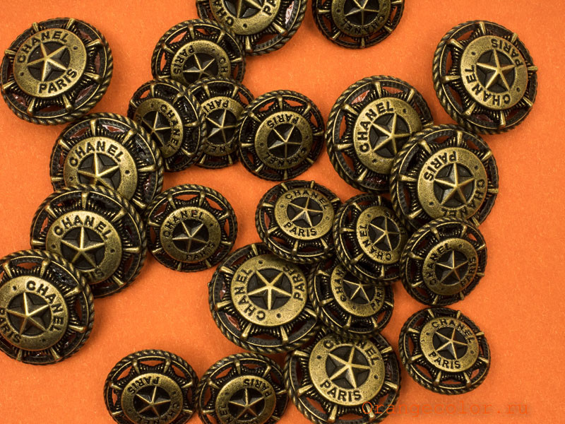 Кликните для увеличения изображения Пуговица с логотипом ПУ1491-01-18