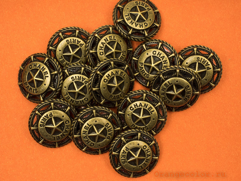 Кликните для увеличения изображения Пуговица с логотипом ПУ1491-01-23-3