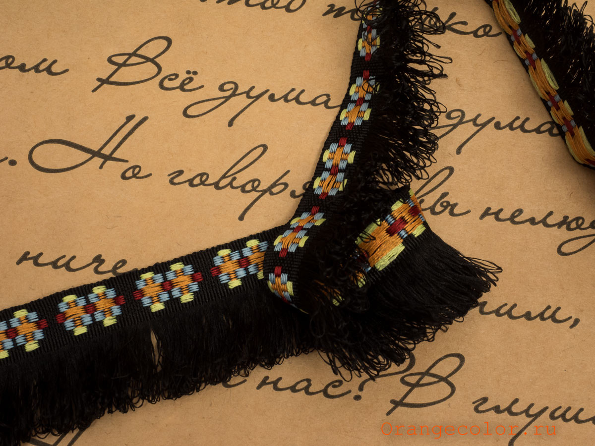 Кликните для увеличения изображения Жаккардовая тесьма 03277ТД-02