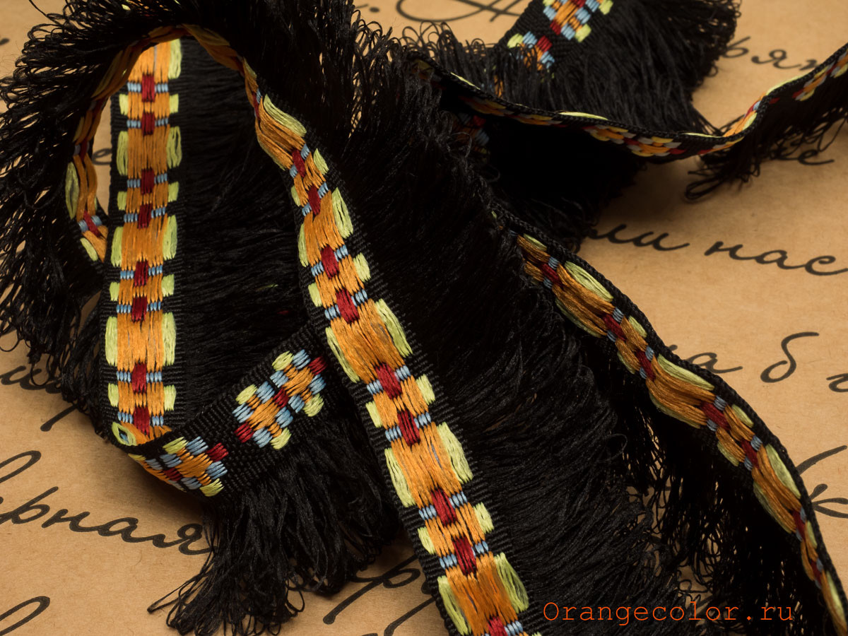 Кликните для увеличения изображения Жаккардовая тесьма 03277ТД-02