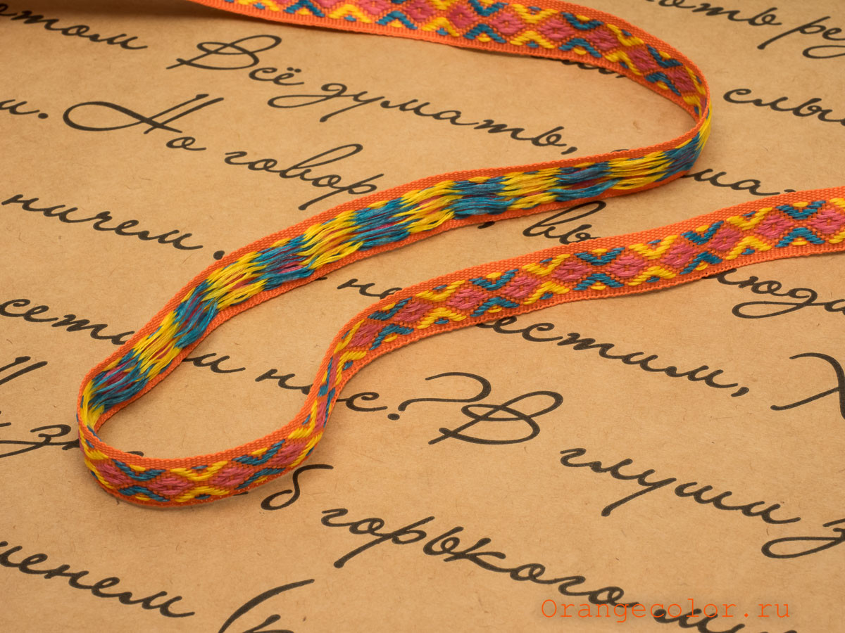 Кликните для увеличения изображения Жаккардовая тесьма 03279ТД-01