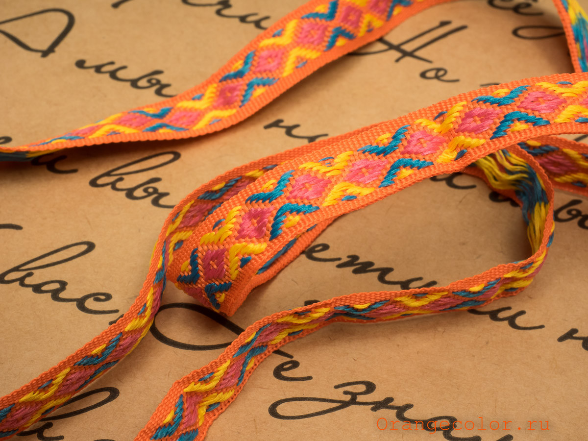 Кликните для увеличения изображения Жаккардовая тесьма 03279ТД-01