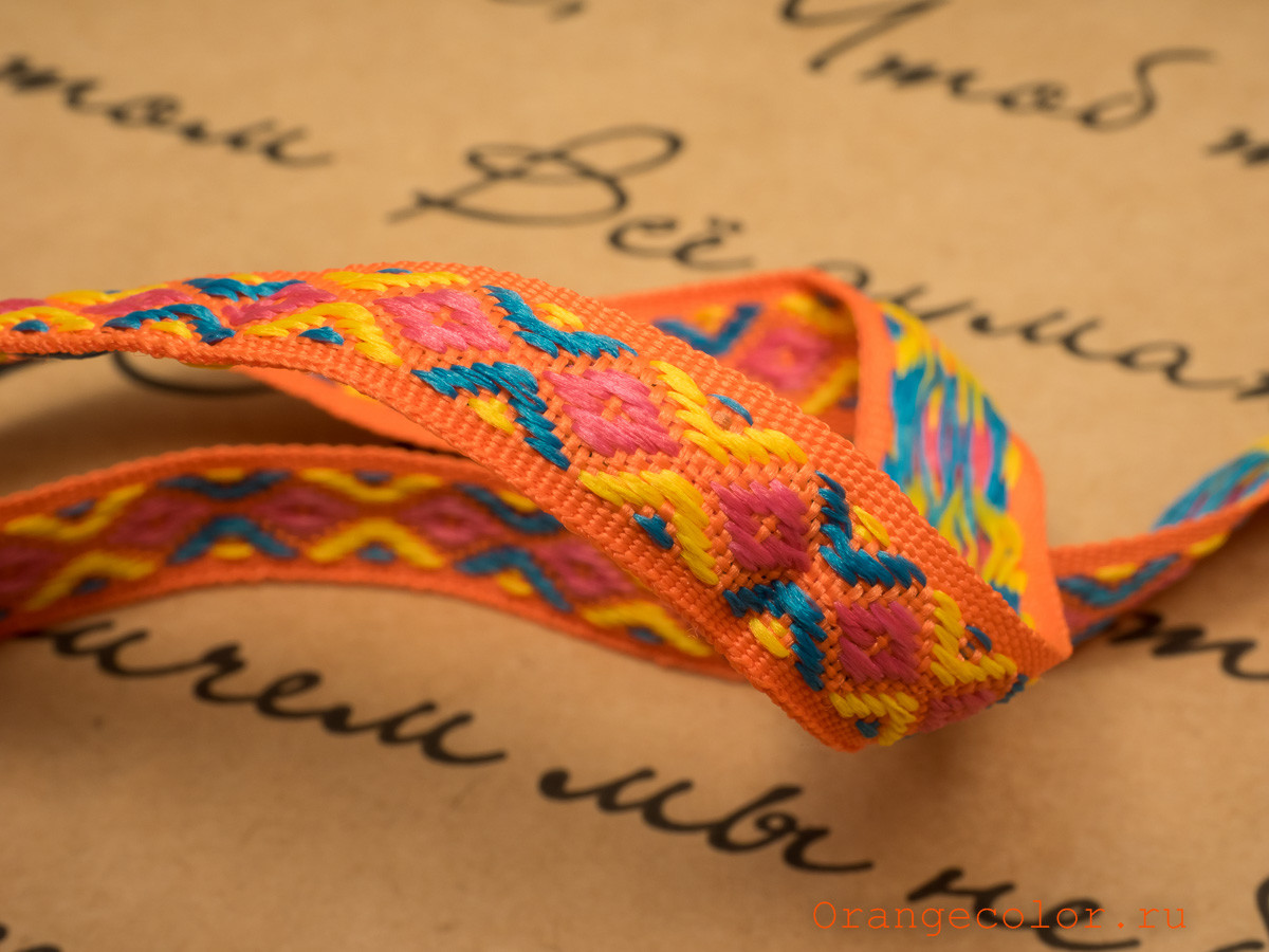 Кликните для увеличения изображения Жаккардовая тесьма 03279ТД-01