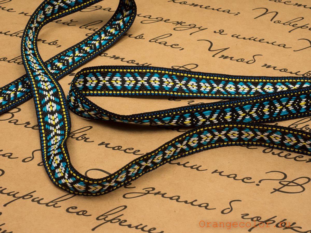 Кликните для увеличения изображения Жаккардовая тесьма 03280ТД-01