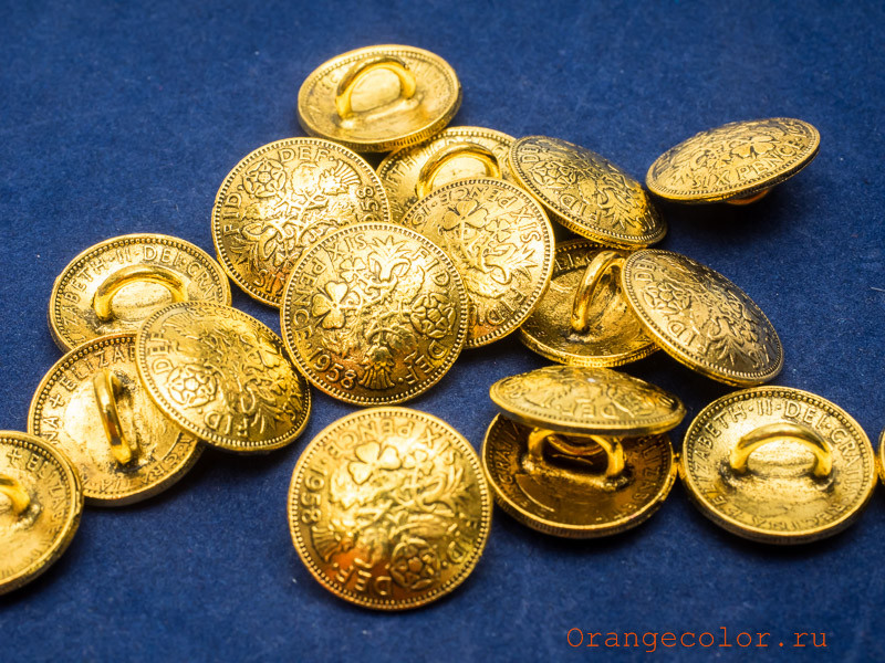 Кликните для увеличения изображения Пуговица-монетка ПУ1533-01-18