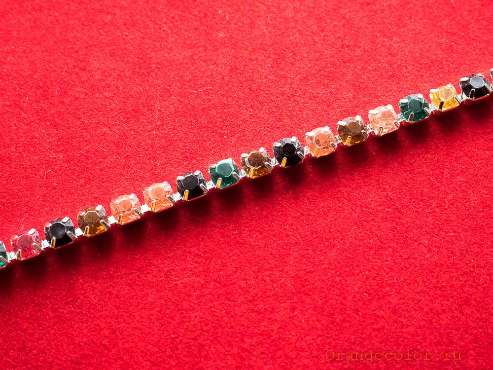 Тесьма со стразами 03809ТС-01