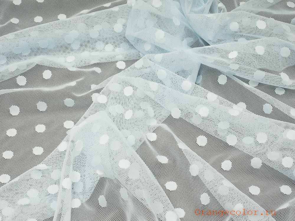 Тонкая сетка с горошками 5882КР
