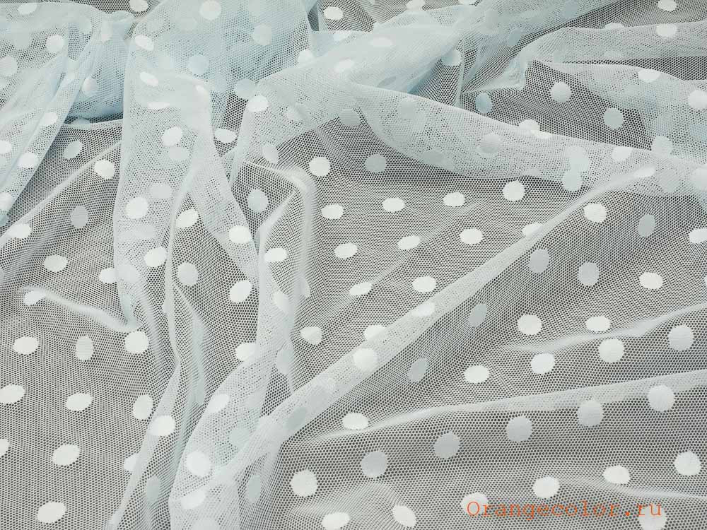 Тонкая сетка с горошками 5882КР