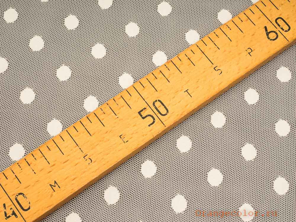 Тонкая сетка с горошками 5884КР