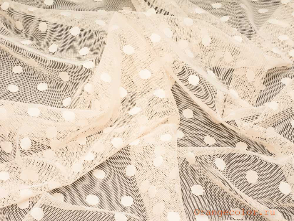 Тонкая сетка с горошками 5884КР