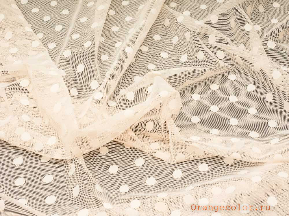 Тонкая сетка с горошками 5884КР