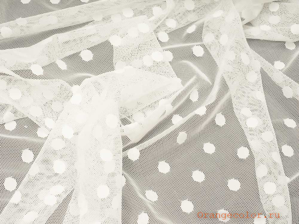 Кликните для увеличения изображения Тонкая сетка с горошками 5886КР