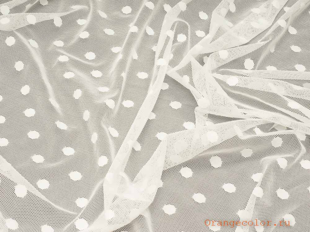 Кликните для увеличения изображения Тонкая сетка с горошками 5886КР