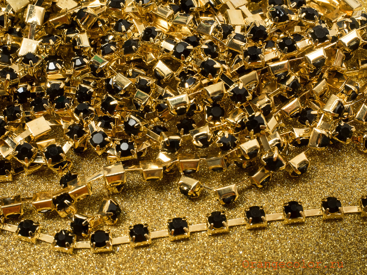 Тесьма со стразами 03812ТС-01