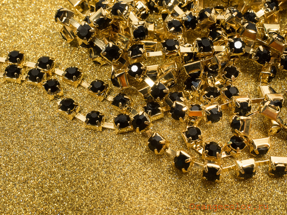 Тесьма со стразами 03812ТС-01