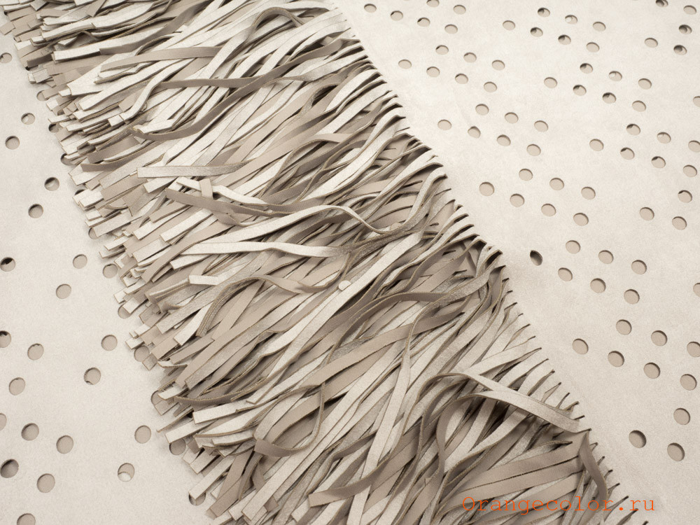 Замша с перфорацией и бахромой 6167ИЗ