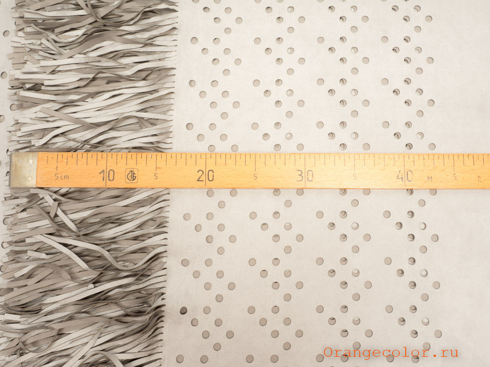 Замша с перфорацией и бахромой 6167ИЗ