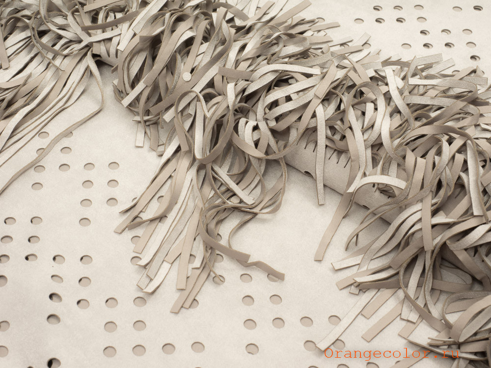 Замша с перфорацией и бахромой 6167ИЗ