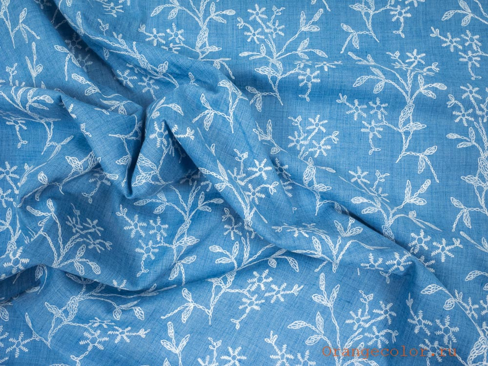 Кликните для увеличения изображения Ткань с имитацией вышивки 6250ХПЛ