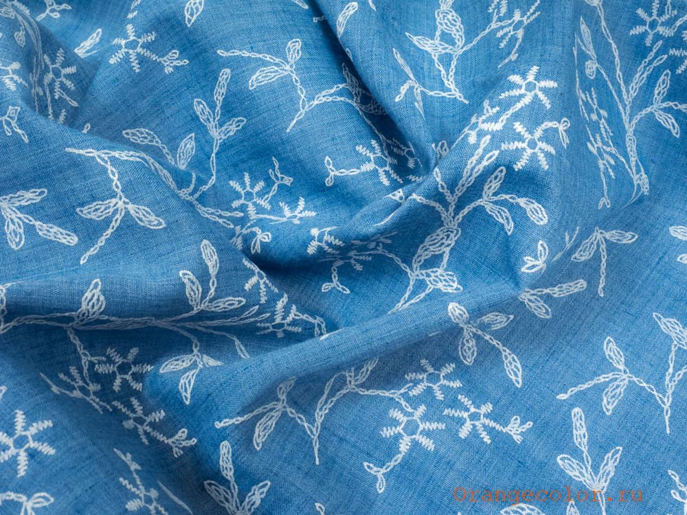 Кликните для увеличения изображения Ткань с имитацией вышивки 6250ХПЛ