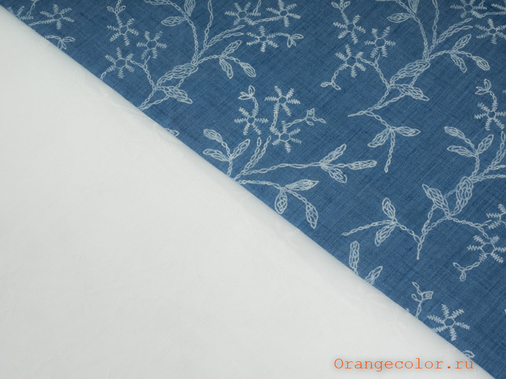 Кликните для увеличения изображения Ткань с имитацией вышивки 6250ХПЛ