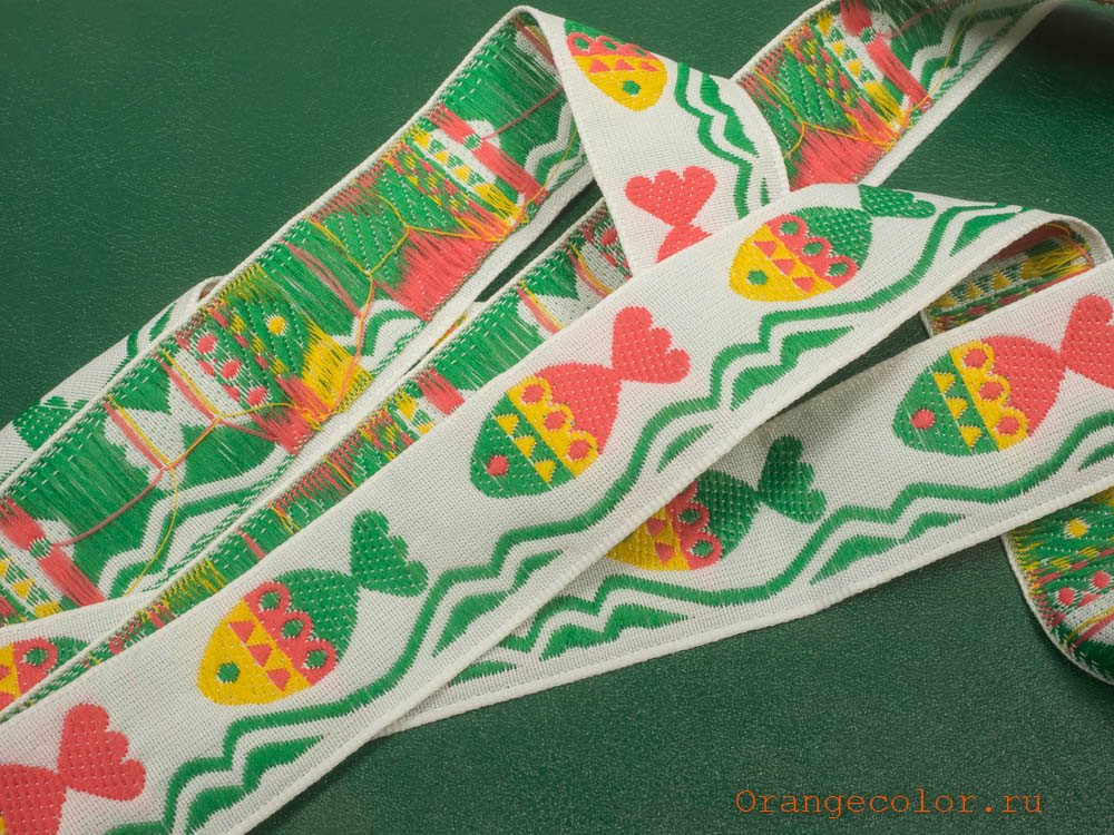 Кликните для увеличения изображения Тесьма с рыбками 03383ТД-01