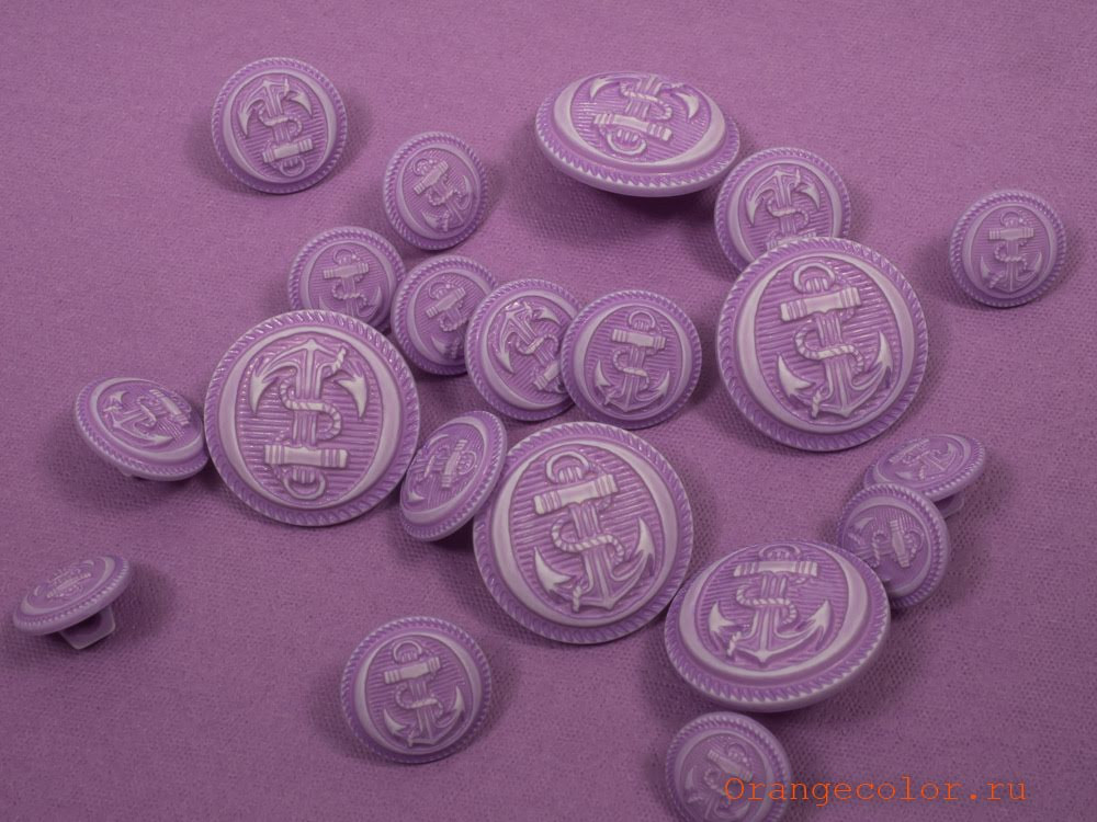 Пуговица с якорем ПУ1607-01-13