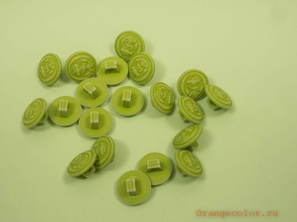 Пуговица с якорем ПУ1607-02-13