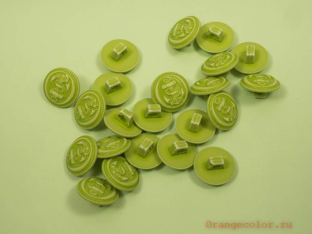 Кликните для увеличения изображения Пуговица с якорем ПУ1607-02-15