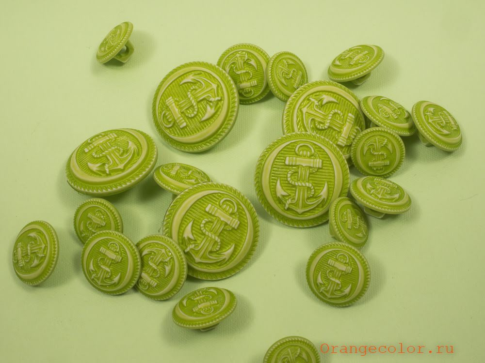 Кликните для увеличения изображения Пуговица с якорем ПУ1607-02-15