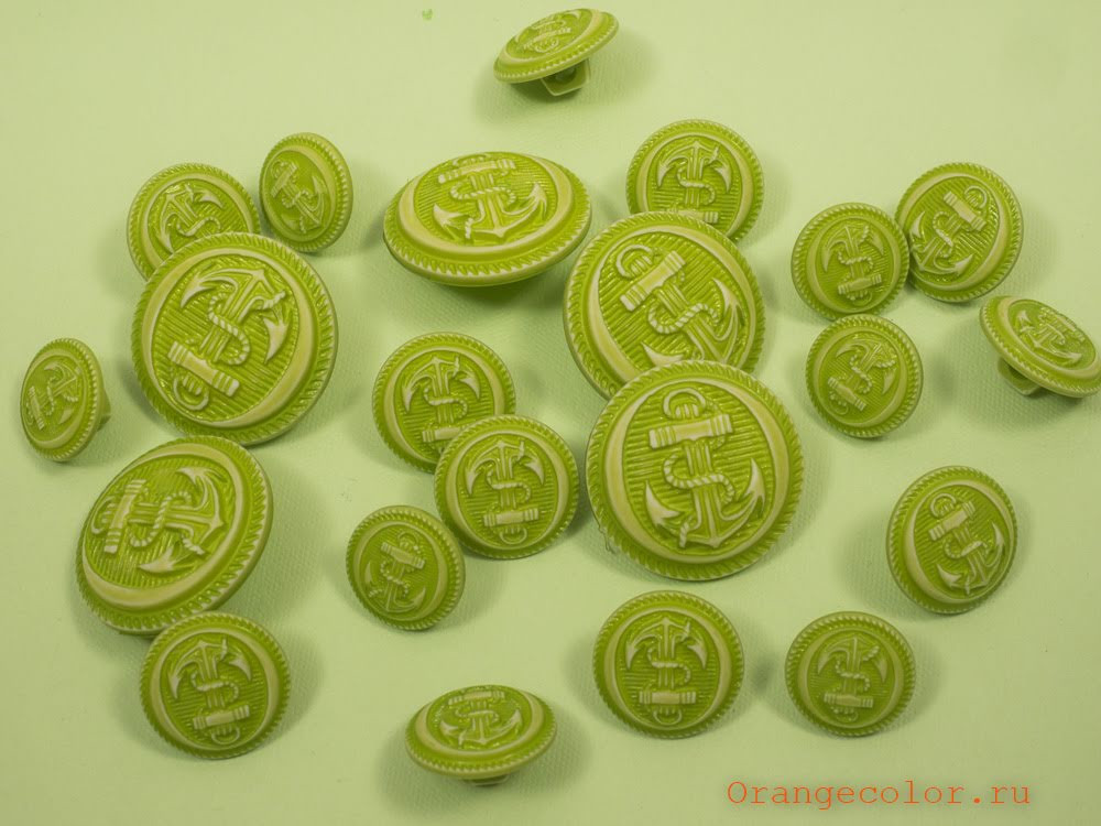 Кликните для увеличения изображения Пуговица с якорем ПУ1607-02-23