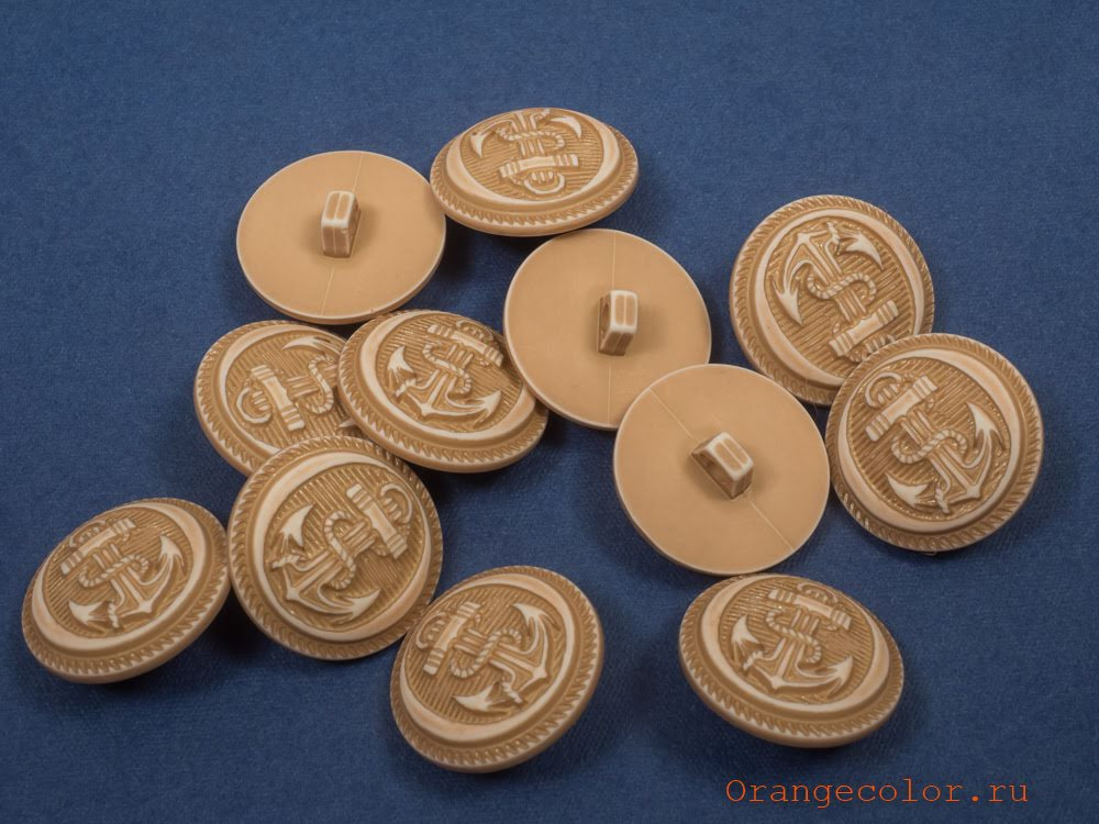 Пуговица с якорем ПУ1607-03-23