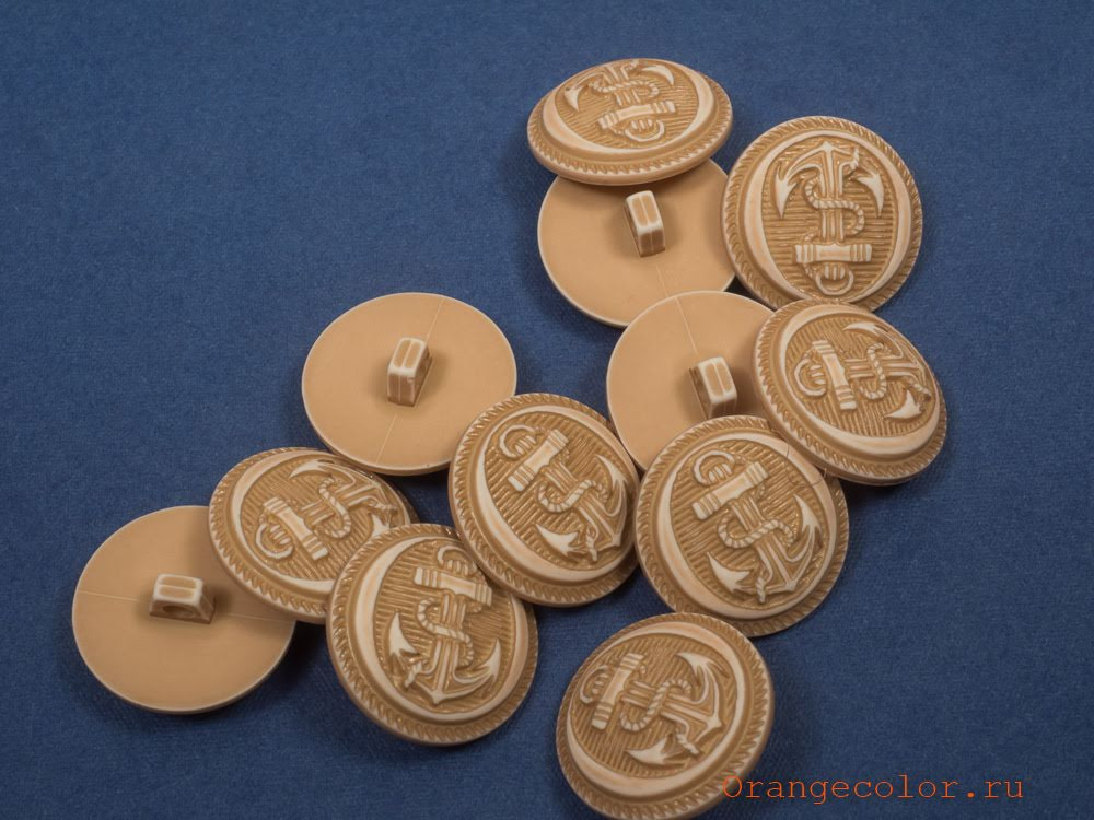 Пуговица с якорем ПУ1607-03-23