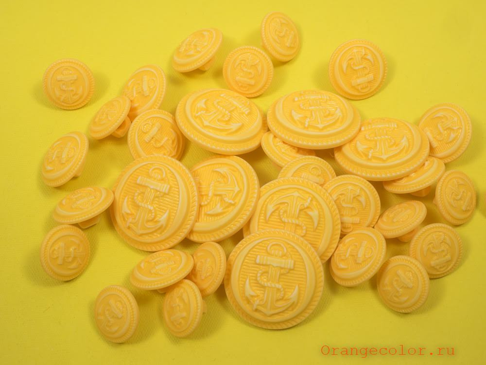 Пуговица с якорем ПУ1607-04-15