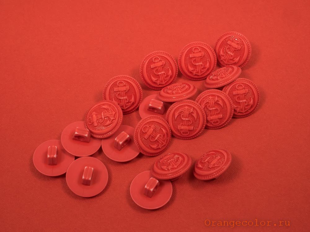 Кликните для увеличения изображения Пуговица с якорем ПУ1607-05-13