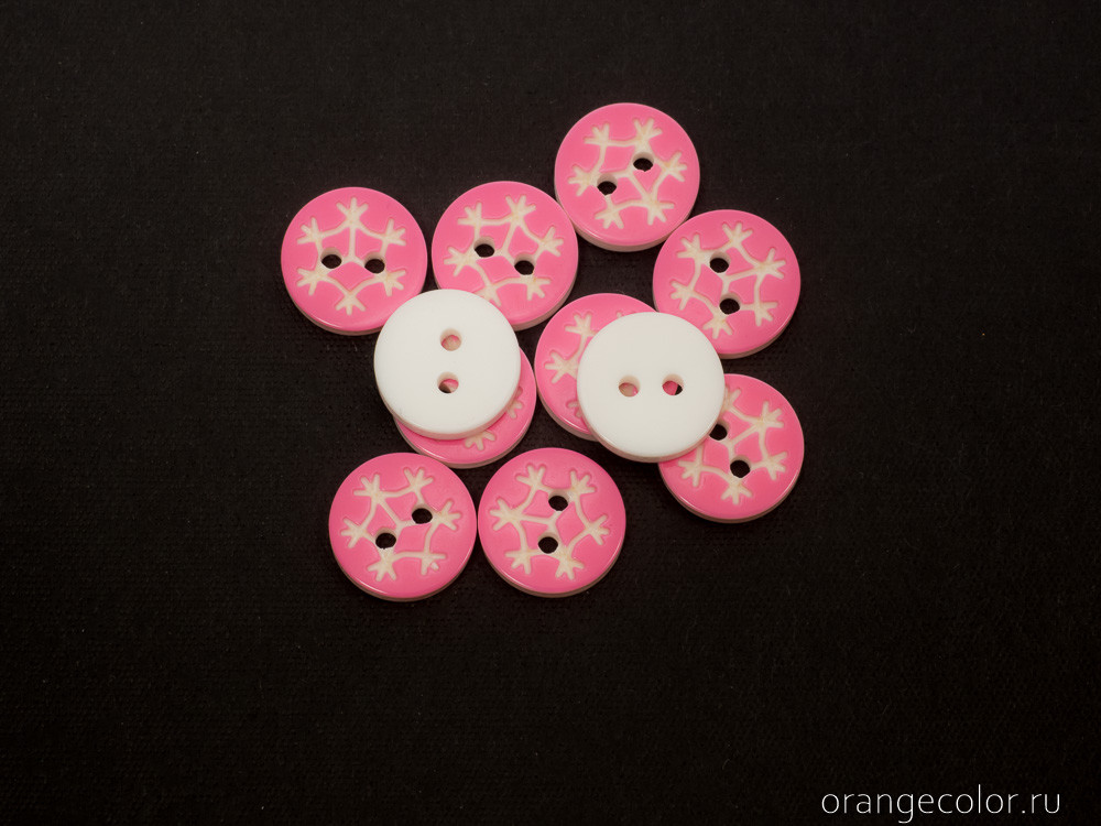 Кликните для увеличения изображения Пластиковая пуговица ПУ1622-08-12