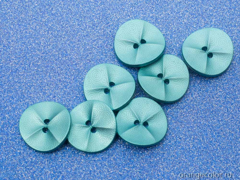 Кликните для увеличения изображения Пластиковая пуговица с узором ПУ1637-01-23