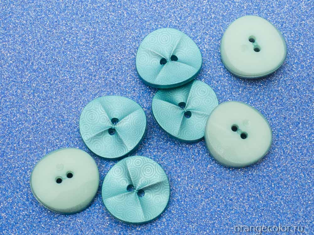 Кликните для увеличения изображения Пластиковая пуговица с узором ПУ1637-01-23