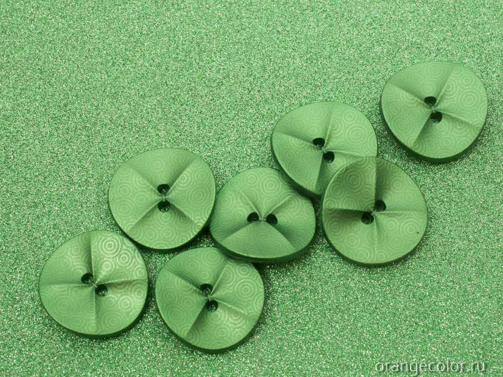 Пластиковая пуговица с узором ПУ1637-02-23