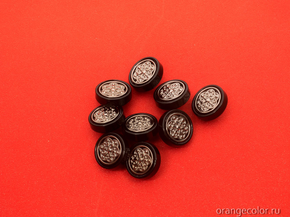 Кликните для увеличения изображения Пуговица с орнаментом ПУ1647-02-15