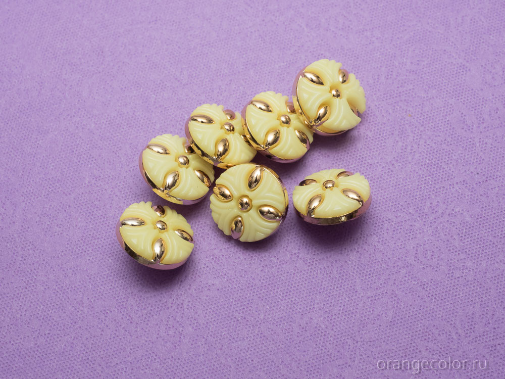 Пуговица с узором ПУ1652-02-13