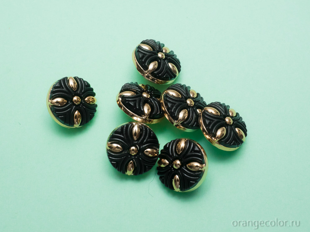 Кликните для увеличения изображения Пуговица с узором ПУ1652-05-13