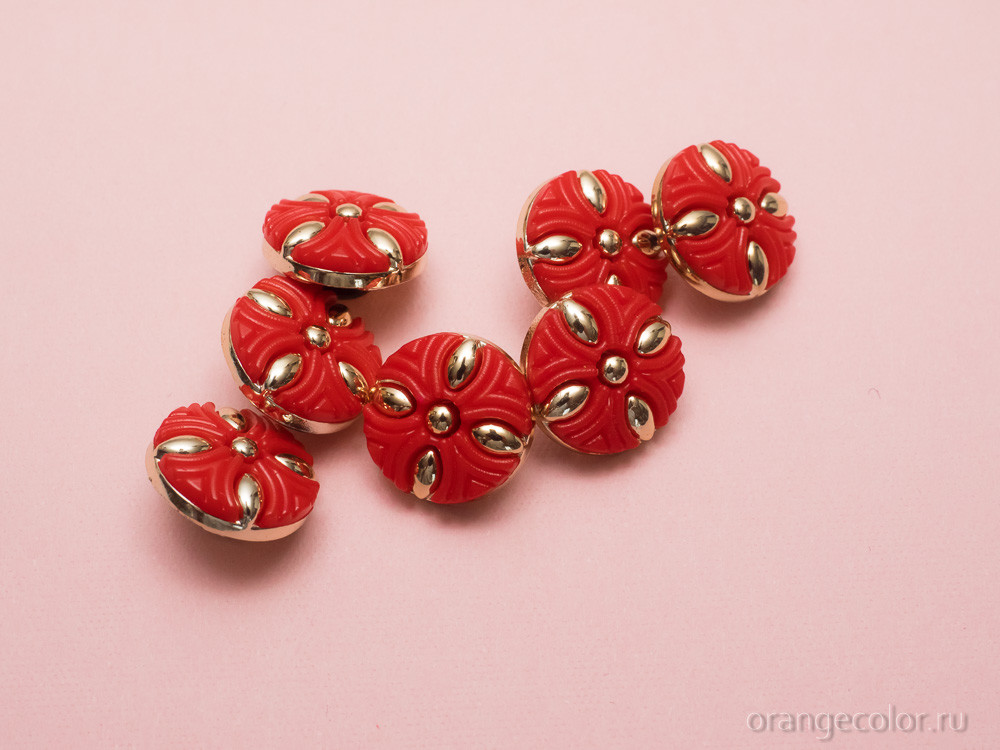 Пуговица с узором ПУ1652-07-13