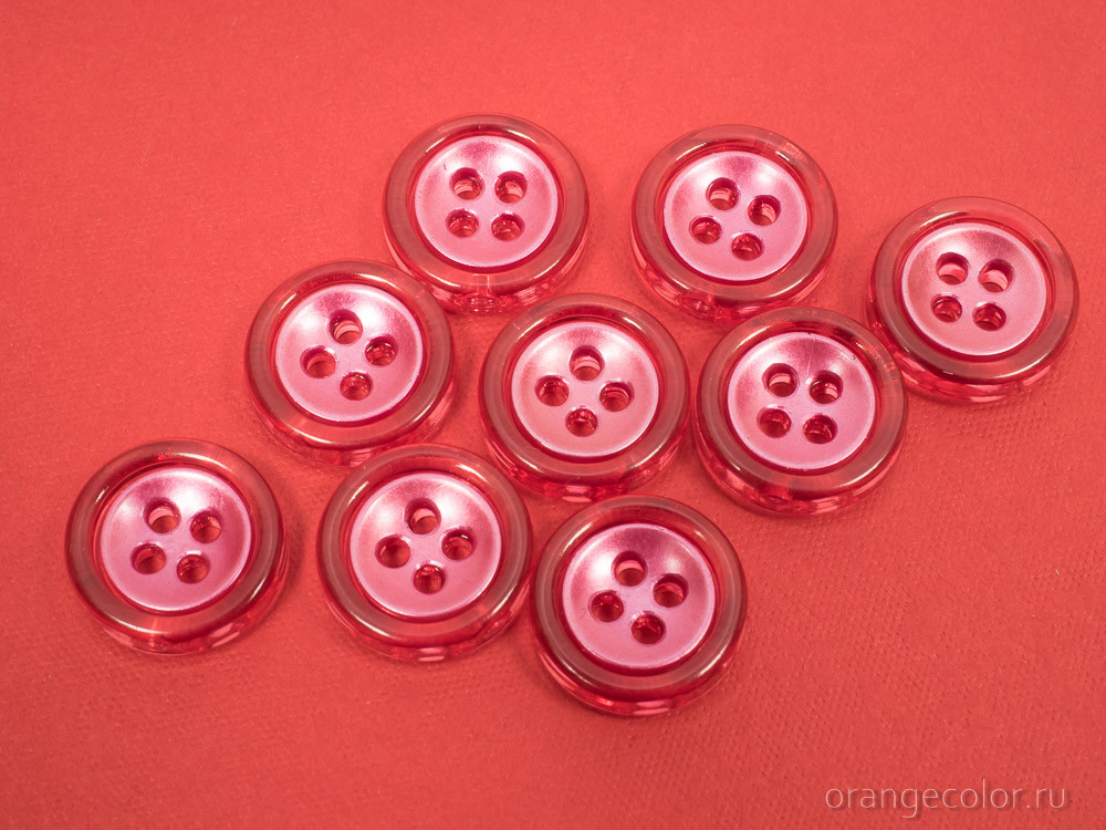 Кликните для увеличения изображения Пуговица с прозрачным ободком ПУ1677-01-15