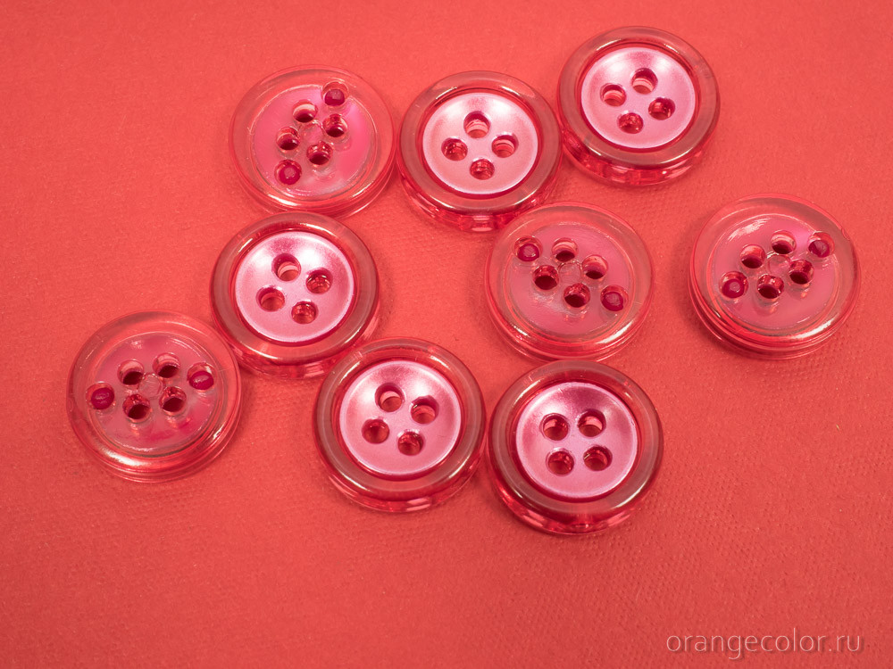 Кликните для увеличения изображения Пуговица с прозрачным ободком ПУ1677-01-15