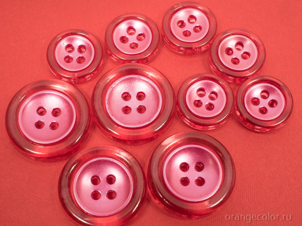 Кликните для увеличения изображения Пуговица с прозрачным ободком ПУ1677-01-15