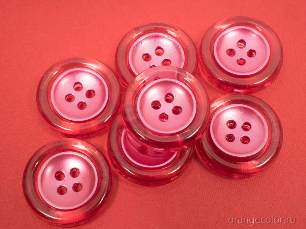 Кликните для увеличения изображения Пуговица с прозрачным ободком ПУ1677-01-23