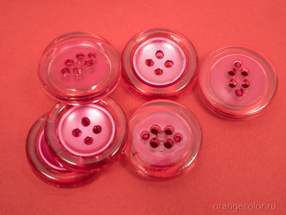 Кликните для увеличения изображения Пуговица с прозрачным ободком ПУ1677-01-23