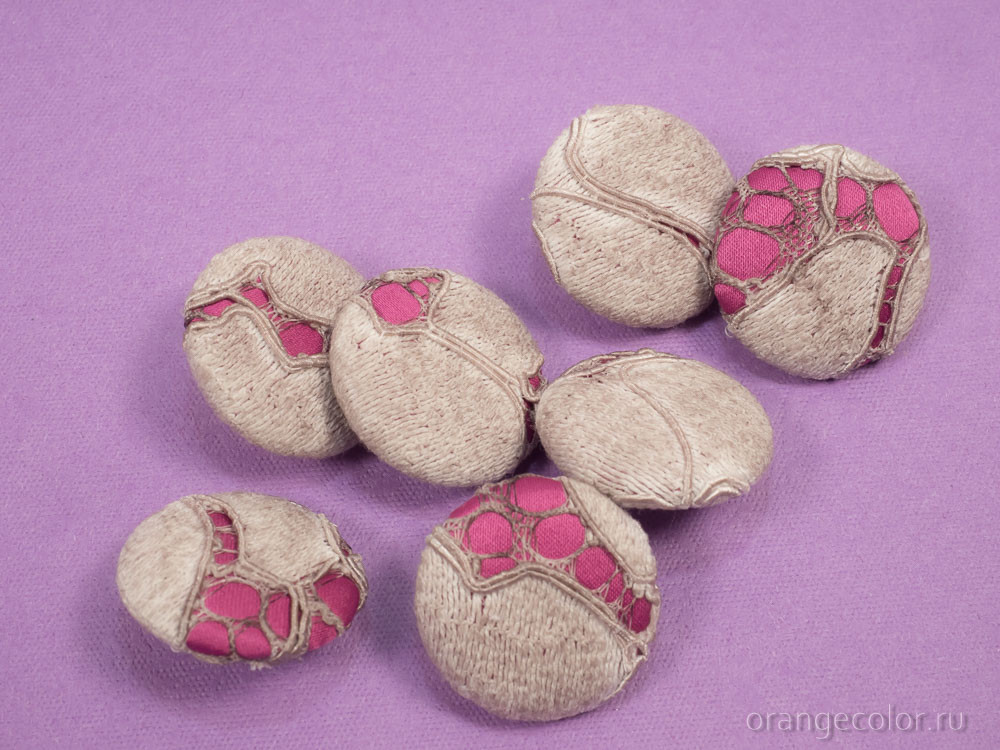 Кликните для увеличения изображения Кружевная пуговица ПУ1683-01-23