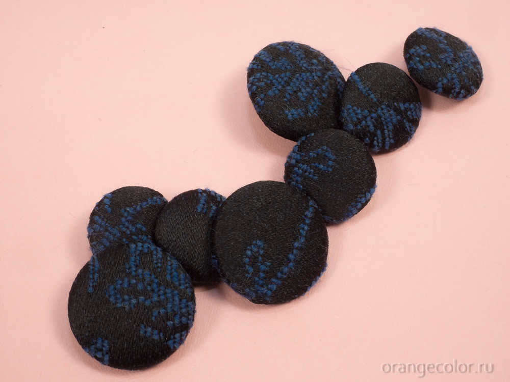 Кликните для увеличения изображения Жаккардовая пуговица ПУ1685-01-00